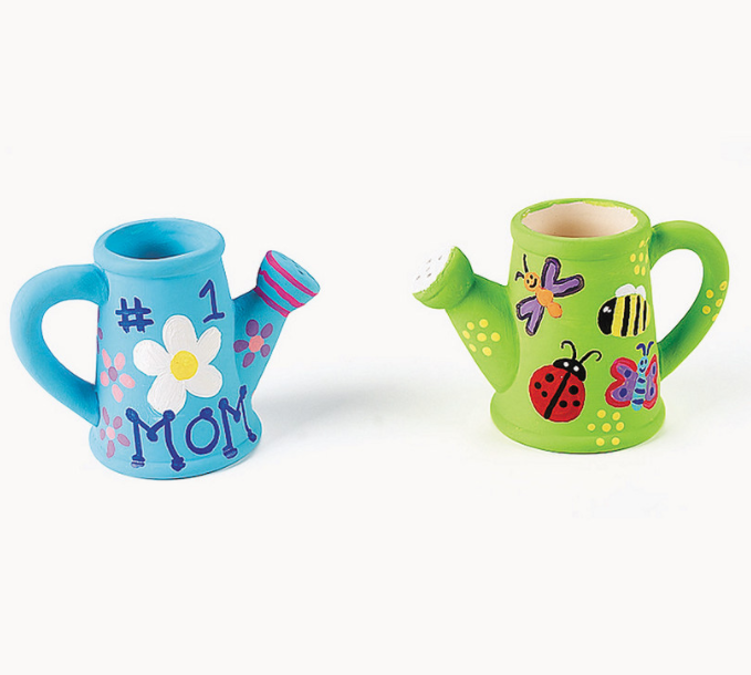 Crafternoon at Home Ceramic Watering Can Planter Madison County